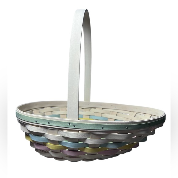 Longaberger 2009 Egg Shaped Easter Basket Combo w/Lid, Liner, Protector & Tie-on - Picture 2 of 16